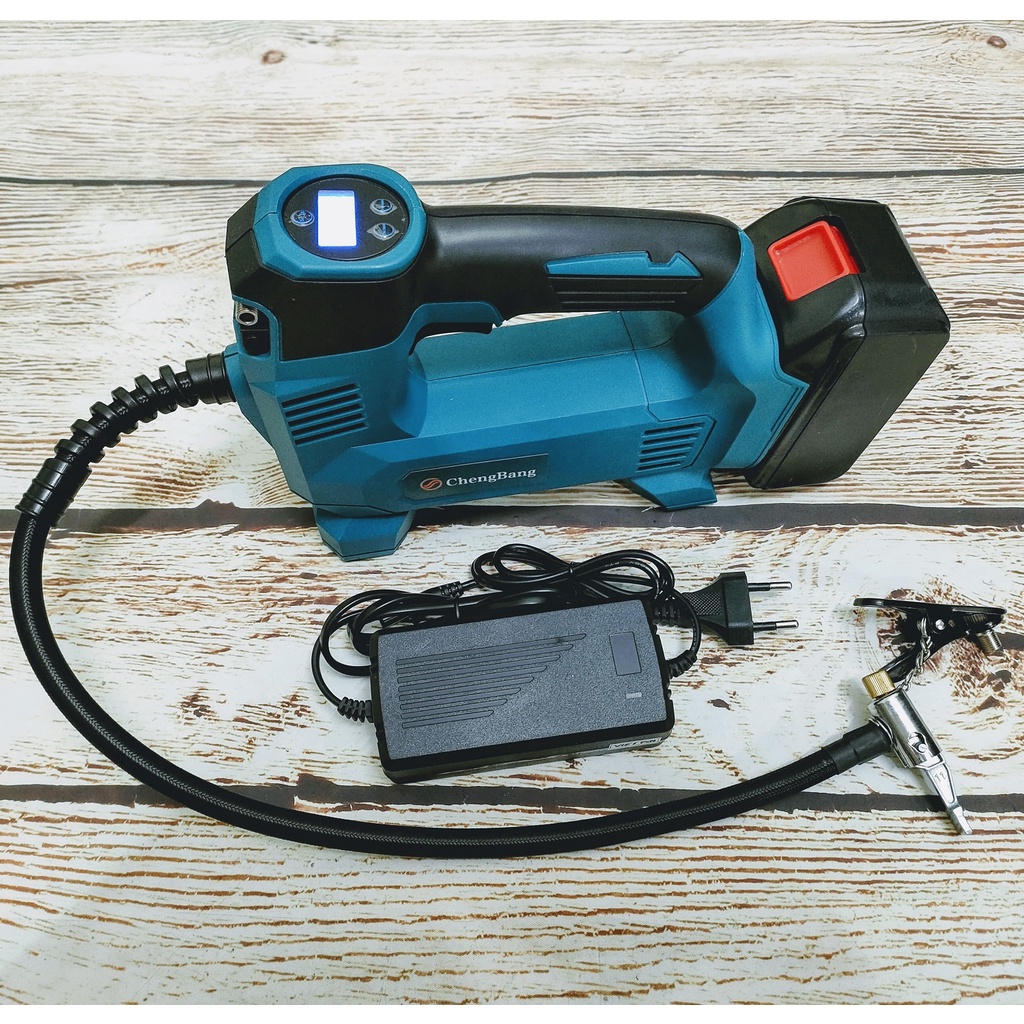 SV Máy bơm hơi dùng pin 18V - 21V tự động (chung chân pin Makita)