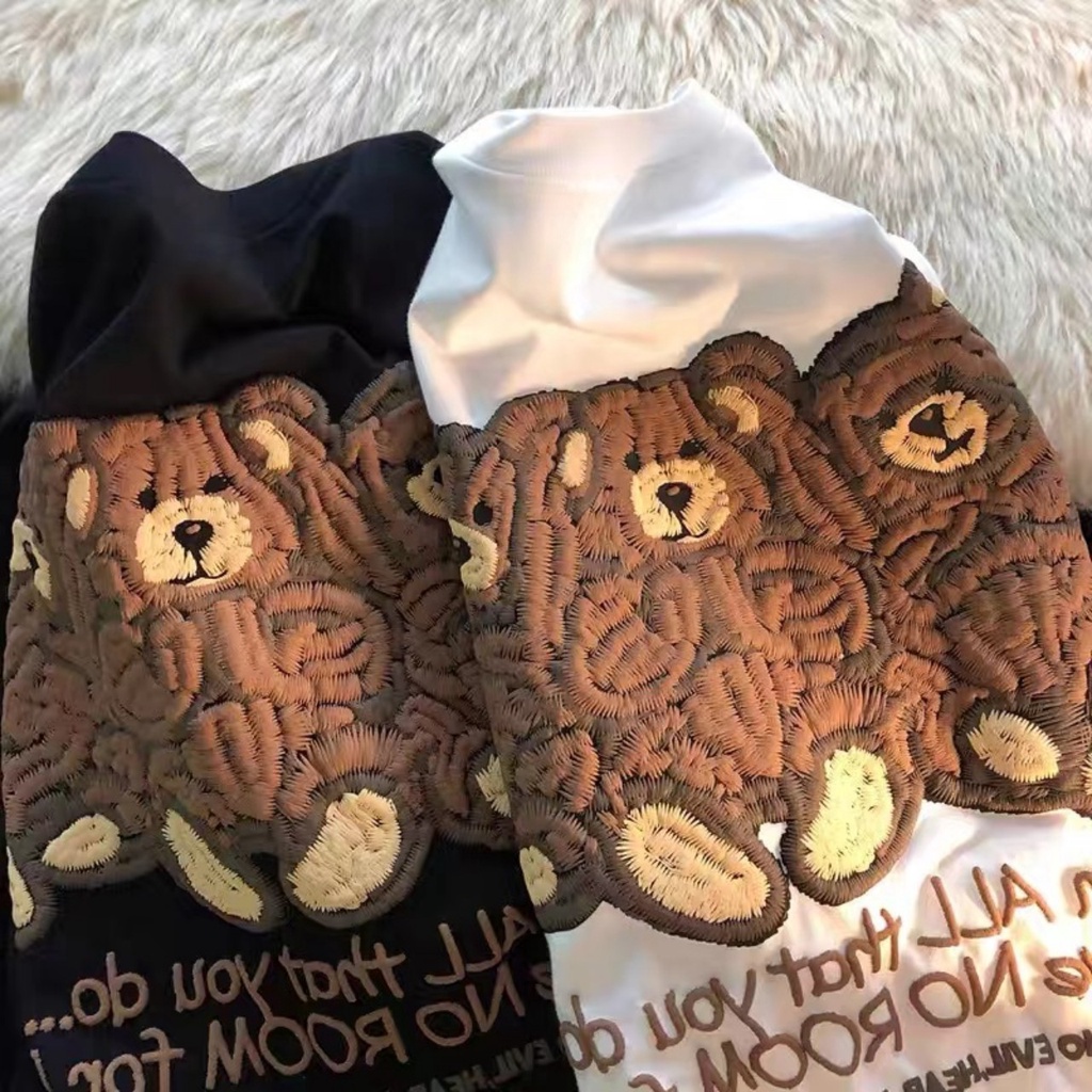 Áo thun nam nữ, áo from rộng nữ, Áo thun from rộng, họa tiết nổi TT2 | BigBuy360 - bigbuy360.vn