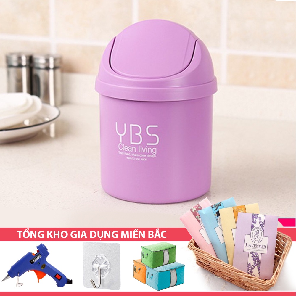 Thùng Đựng Rác Để Bàn YBS Décor T6098  Mini Xinh Xắn - Sọt Rác Xinh Cá Tính Văn Phòng, Bàn Học