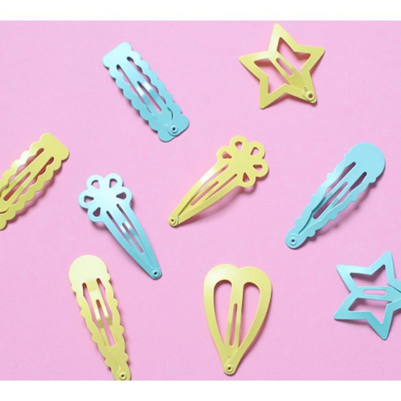 Bán lẻ 1 cái kẹp bấm tóc nhiều hình khác nhau mua kèm đơn cho bé gái
