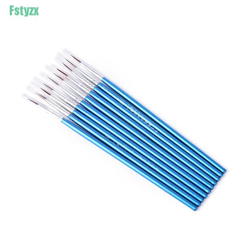 fstyzx Hot 10Pcs/Set Fine Hand-painted Thin Hook Line Pen Drawing Art Pens Paint Brush