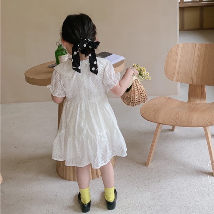 Váy Ren Voan đầm công chúa cao cấp bé gái 8-20kg