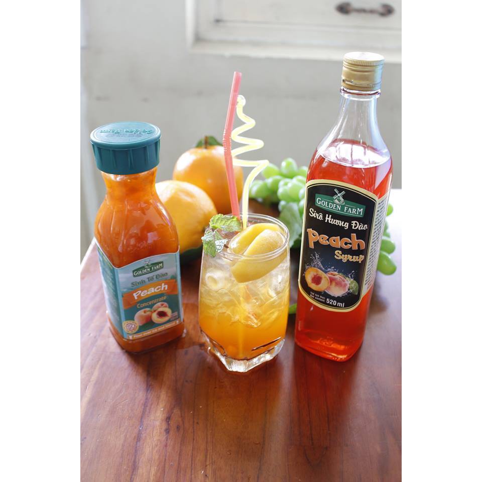 Siro Đào Golden Farm 520ml