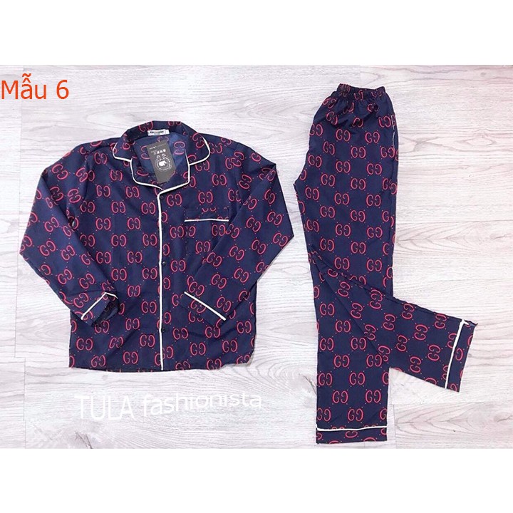 Bộ Đồ Mặc Hè Thu Chất Lụa, Bộ pijama Lụa Dài Tay Phù Hợp Cả Nam Và Nữ