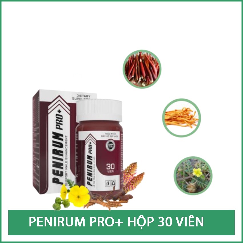 Viên Uống Penirum Pro+ - Giúp Tăng Cường Sức Khỏe Sinh Lý Nam Bổ Thận Tráng Dương Hộp 30 Viên - Cobo Pharmacy