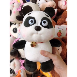 Gấu bông hình Gấu trúc panda đeo chuông chó siêu cute ))))