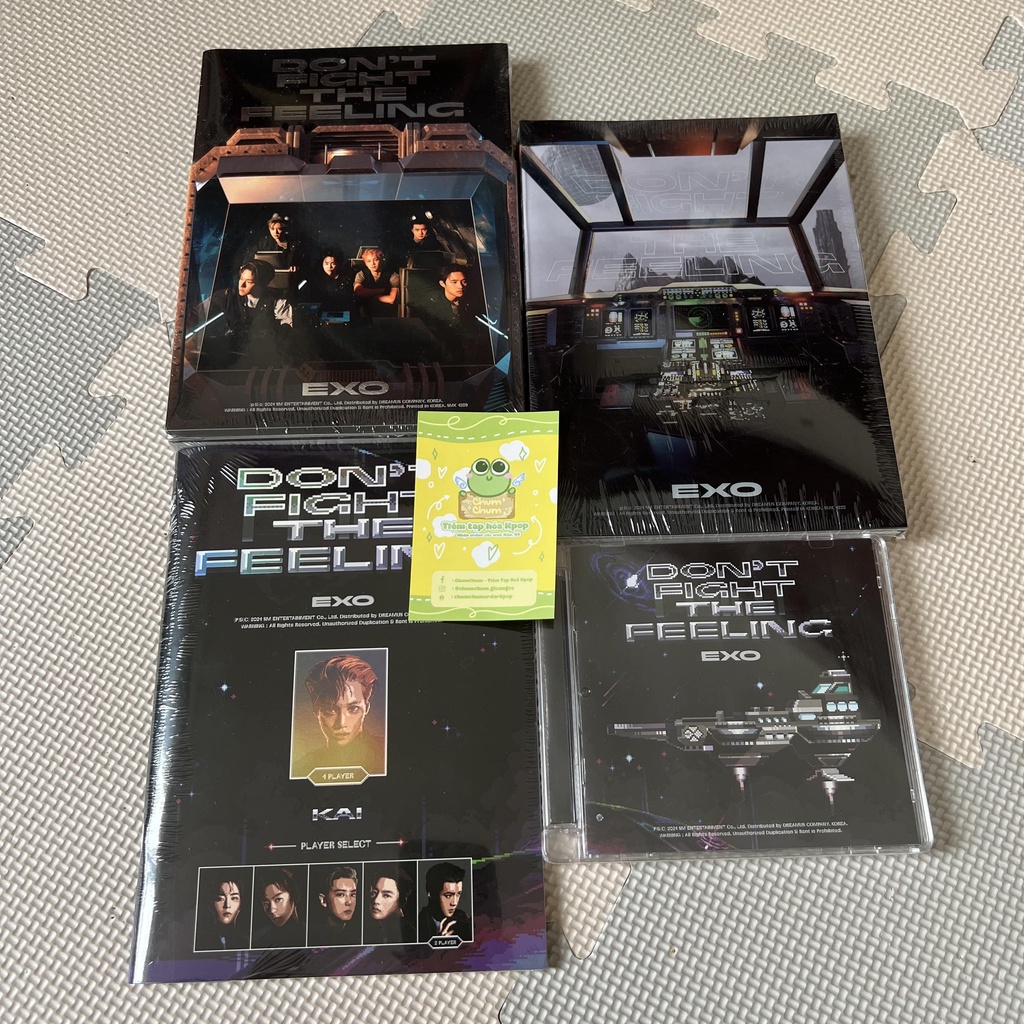 Album Don't Fight the feeling EXO ver1, ver2, jewel ver, expansion ver