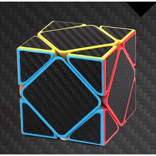 Rubik carbon skewb qiyi. biến thể rubic 6 mặt xoay trơn