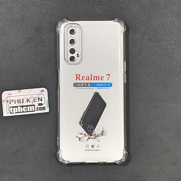 Ốp lưng Realme 7 dẻo Trong suốt Chống sốc