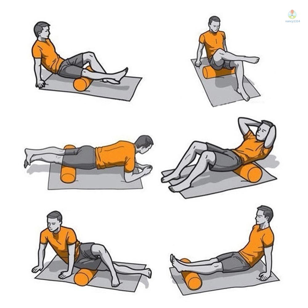 Con Lăn Xốp EVA 30cm / 45cm / 60cm Hỗ Trợ Mát Xa Cơ Bắp