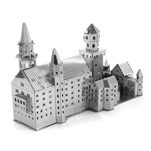 Đồ chơi mô hình lắp ráp 3d kim loại lâu đài đức, đồ chơi xếp hình