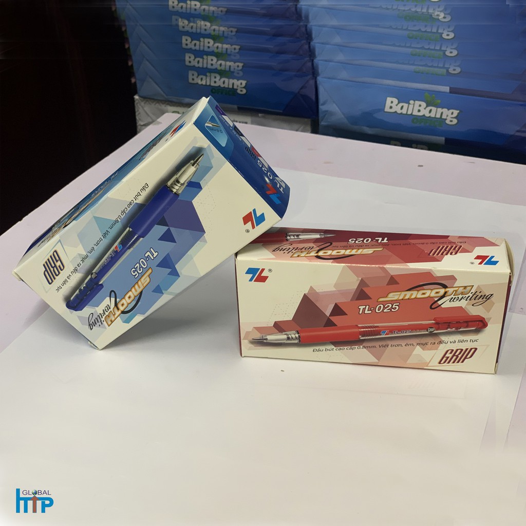 Bút Bi Thiên Long TL 025 Chính Hãng - có mực xanh / đen / đỏ - Bút Bi Học Sinh, Văn Phòng