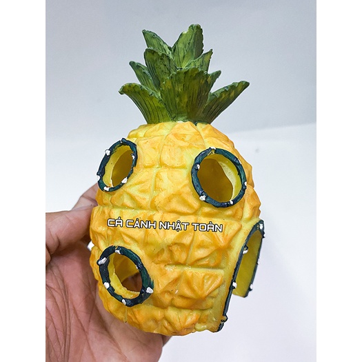 MÔ HÌNH NHÀ BẰNG KHÓM TRANG TRÍ BỂ CÁ, TIỂU CẢNH CAO 13CM