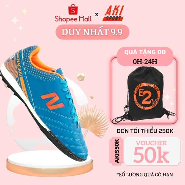 Giày đá banh nam cỏ nhân tạo Nagaki Eikou Xanh Dương thể thao chính hãng bền đẹp - NE003