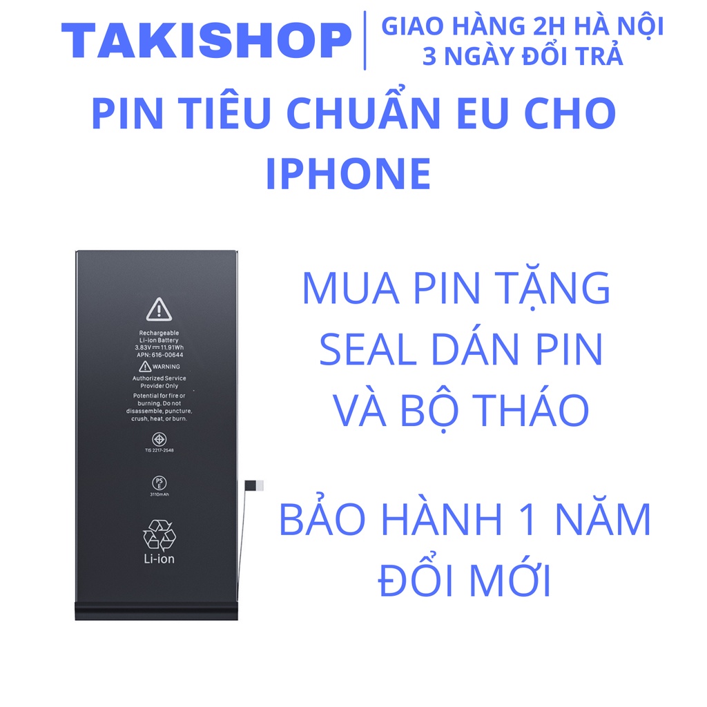 PIN IPhone Tiêu Chuẩn EU Chính Hãng Cho Ip 5/5s/5c/5SE/6/6s/6plus/6splus/7/7plus/8/8p/X/Xs/XR/Xsm/11/11pro/12 promax