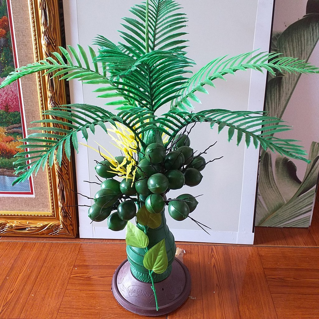 Cây Cau Giả Để Bàn Trang Trí, Cây Hoa Lá Giả