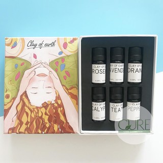[Siêu hot bên spa Mỹ] Bộ tinh dầu Hoa anh thảo 6 mùi x10ml Clear of Earth của Mỹ