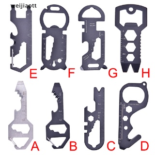 weijiaott Outdoor Multi-function Tool Card Opener Keychain With Multi-purpose Gadgets Tool WT