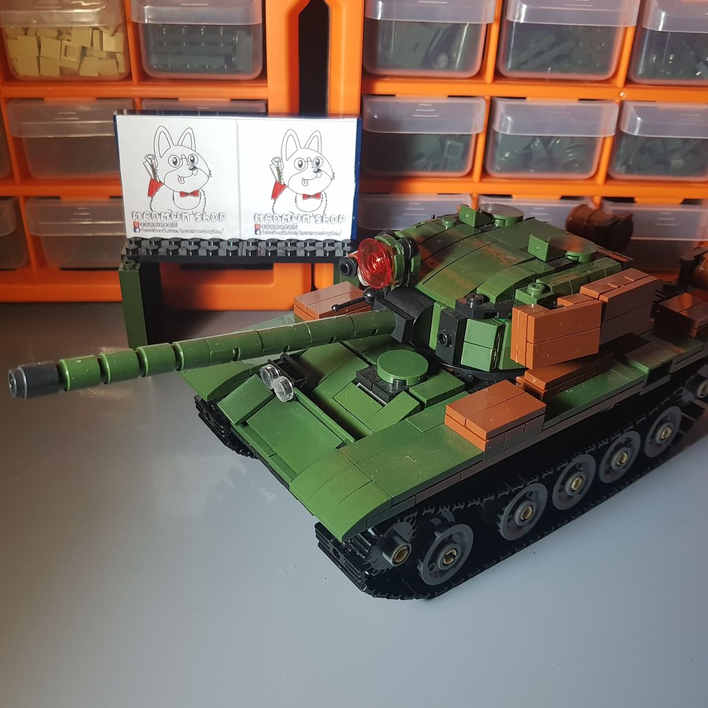 Lego - xe tank T55 - Sản phẩm do người việt sản xuất.