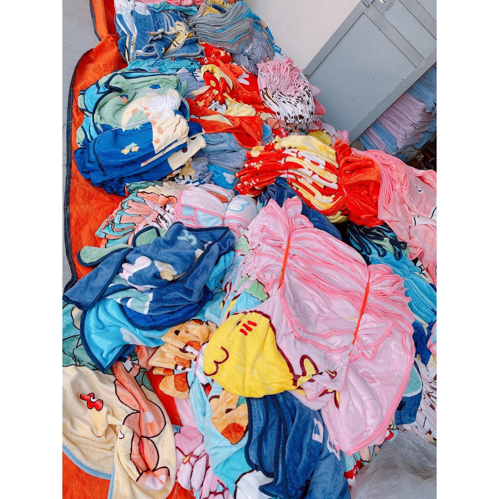 Chăn Tuyết 4 Mùa Mềm Mịn Cho Bé KT 100cm x 140cm(inbox shop để xem mẫu mới)