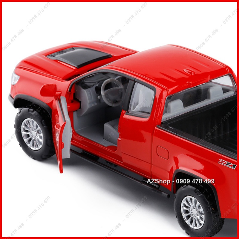 Xe Mô Hình Kim Loại Bán Tải Chevrolet Colorado - Tỉ Lệ 1:32 - Nâu - 9670.3