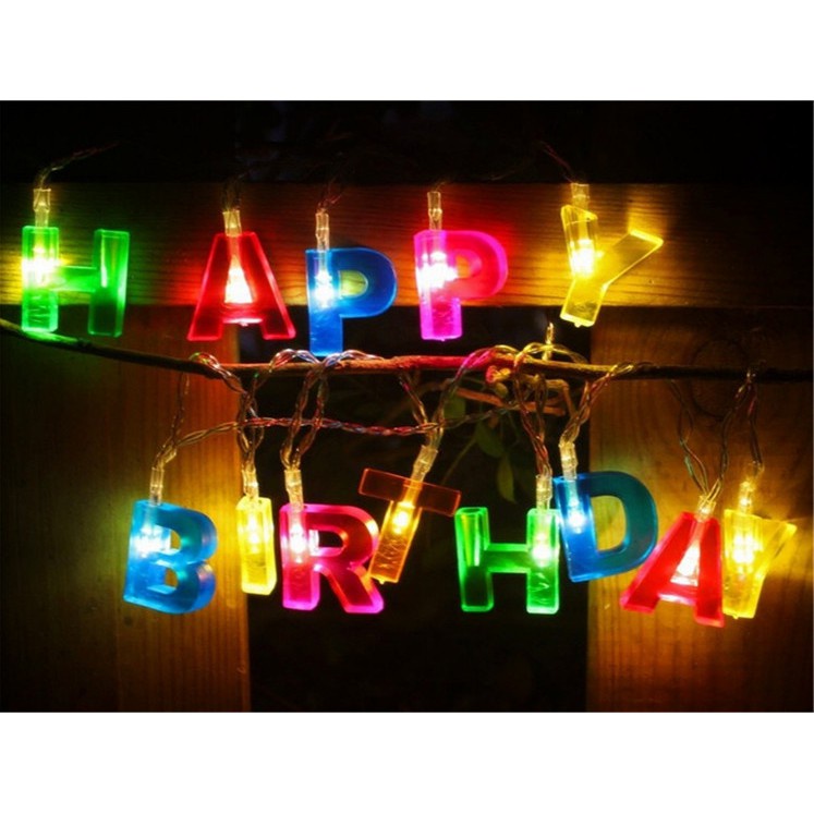 Đèn Dây Led Trang Trí Sinh Nhật Chữ Happy Birthday