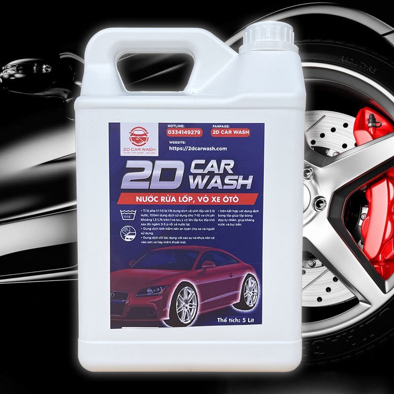 Nước rửa vỏ lốp cho xe ô tô, xe máy là dung dịch tẩy rửa các vết bẩn trên lôp ôtô, xe máykhông chạm dành cho xe gia đình