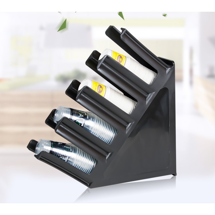 Kệ để ly cafe và ly trà sữa , Khay úp cốc nhựa take away, Kệ để ly nhựa ly giấy-Kệ đựng cốc trà sữa-Khay trà sữa 4 ngăn