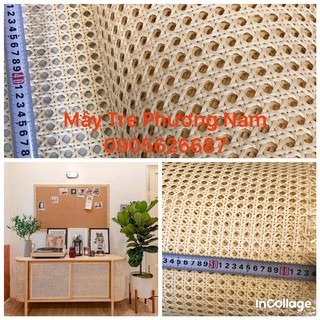 Nhựa giả mây mắt cáo  combo 1 cuộn 15 mét khổ 60 mầu vàng