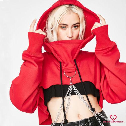 Áo Hoodie Nữ Phong Cách Gothic Punk