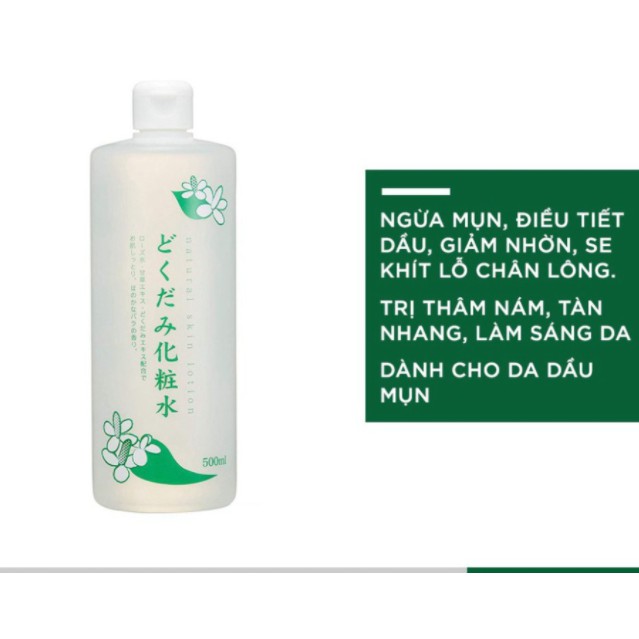 Nước Hoa Hồng Diếp Cá Dokudami, Toner Diếp Cá Nhật Bản 500ml