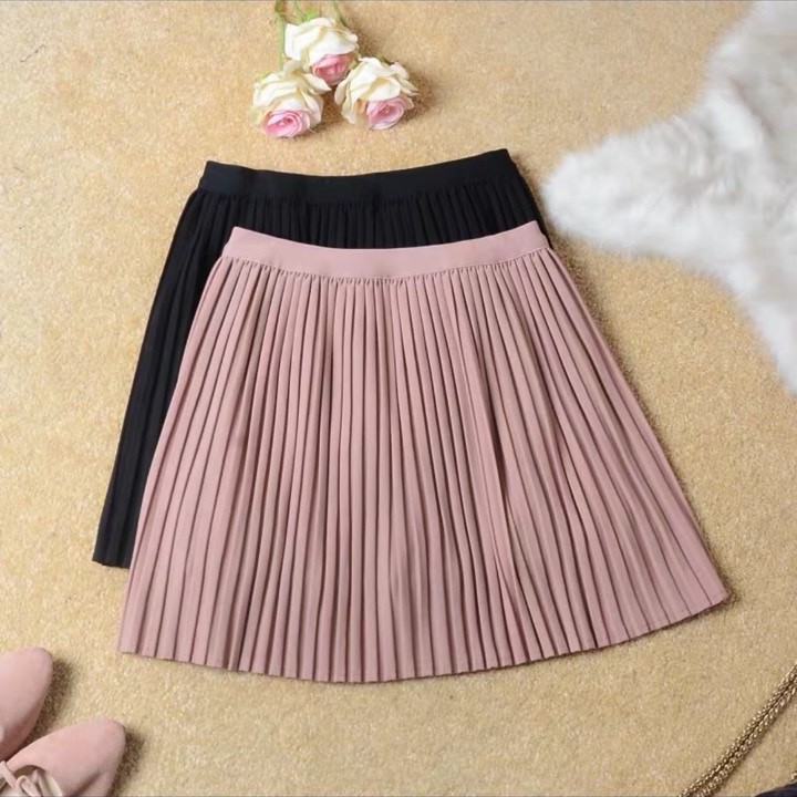 Chân Váy Xếp Ly Dáng Ngắn Công Sở Vải Tuyết Mưa Siêu Cute Thời Trang | BigBuy360 - bigbuy360.vn