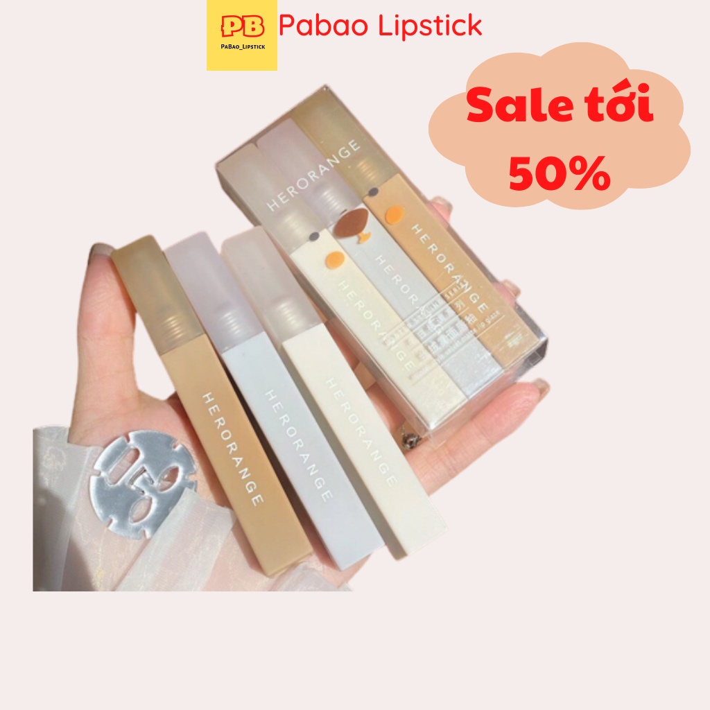 Son nội địa Trung Son kem lì HERORANGE Winter style velvet matte lip glaze set 3 thoi xinh