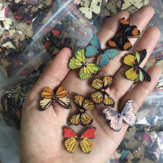 Nút gỗ bướm 35k/50 cái