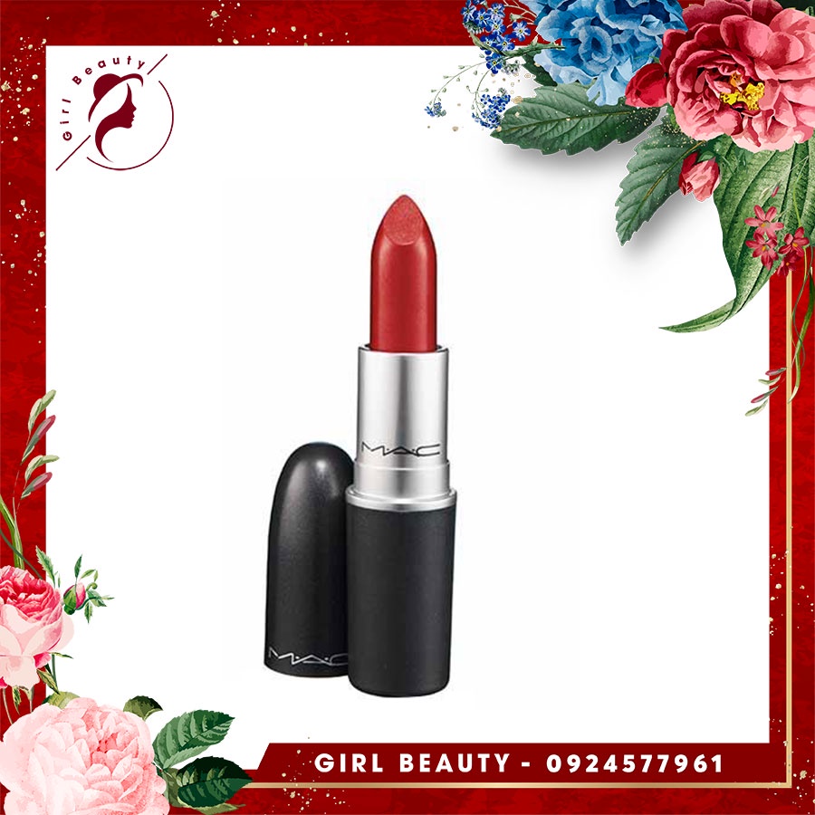 Son Mac Ruby Woo 707 màu đỏ cổ điển siêu sang chảnh