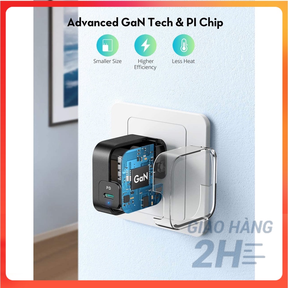 Sạc nhanh RAVPower Type C - 61w - GaN (RP-PC112) - ACSTORE