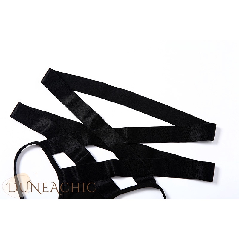 DUNEA Bộ đồ gồm áo lót lửng hai dây và quần lót lưng cao quyến rũ thời trang cho nữ