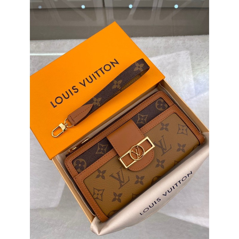 Ví cầm tay bản to cho nữ Louis Vuitton LV da thật cao cấp thiết kế thời thượng vip 1-1