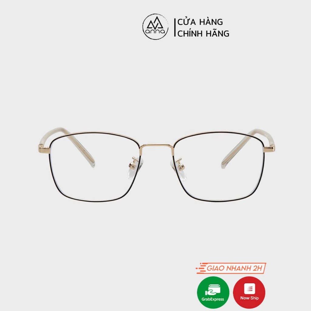Gọng kính cận thời trang nam nữ ANNA dáng vuông chất liệu nhựa kết hợp kim loại 250KL031