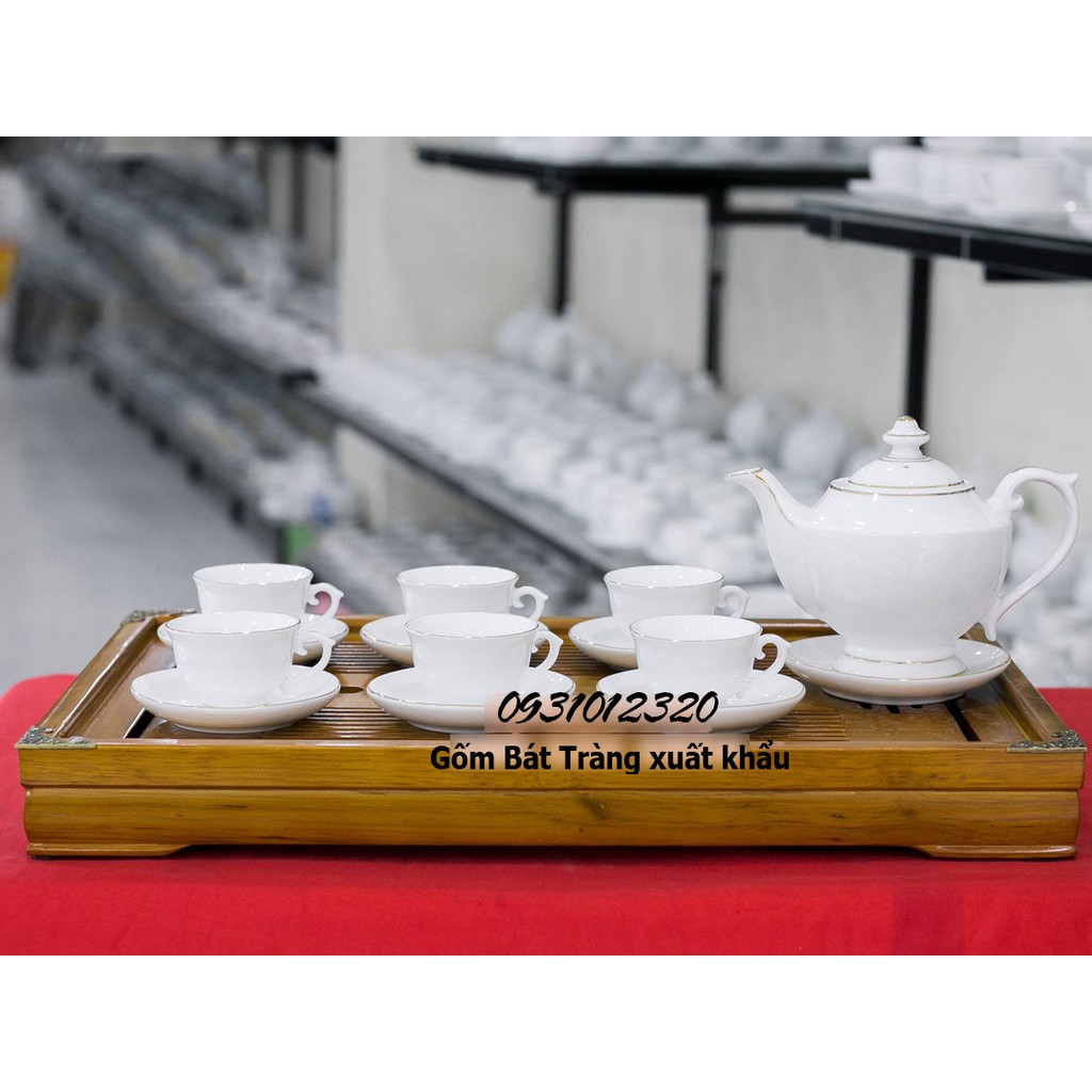 bộ ấm trà cá 3d Bát Tràng_bộ ấm trà giả cổ Bát Tràng