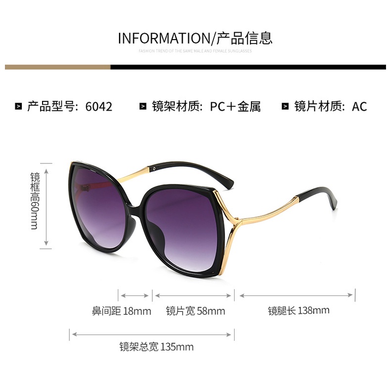 Kính Mát Chống Tia UV Phong Cách Âu Mỹ Cổ Điển Thời Trang