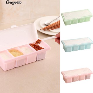 Hộp Đựng Gia Vị 4 Ngăn Tiện Lợi