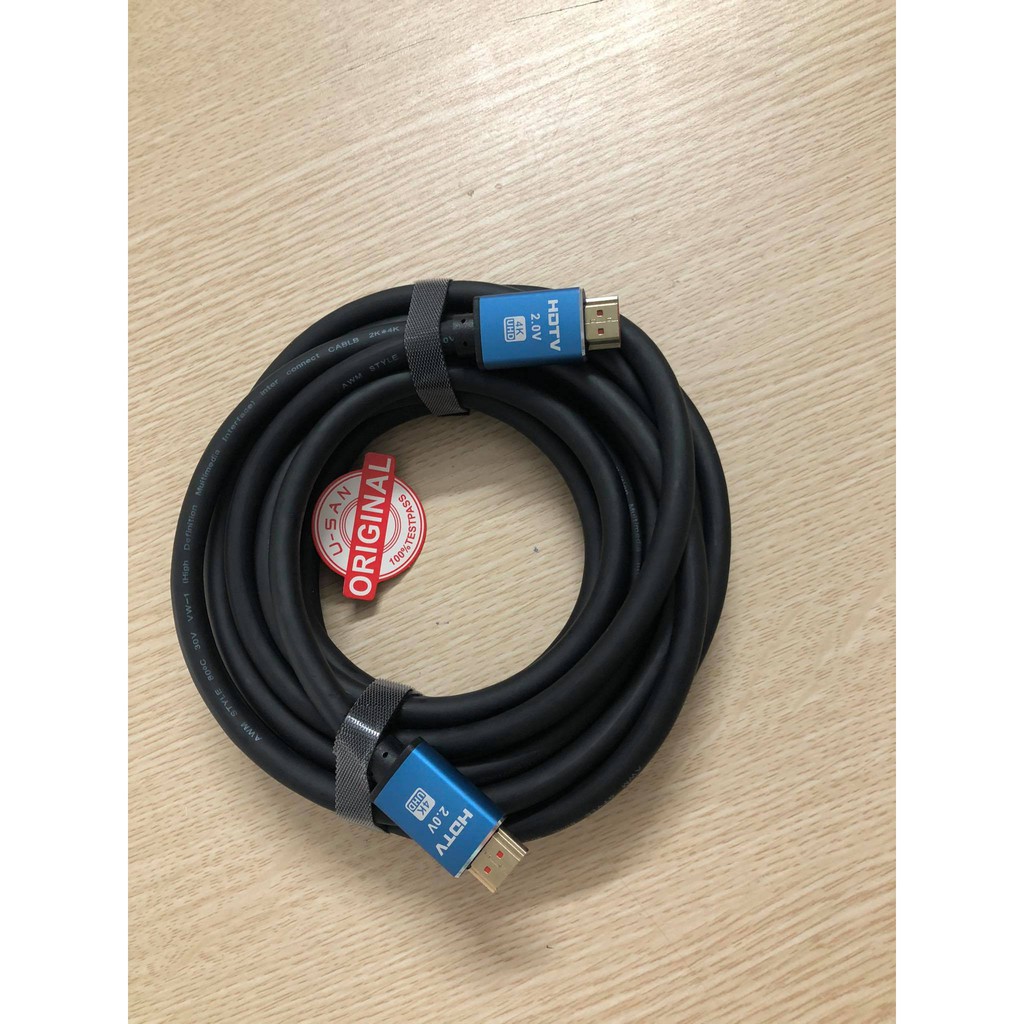 Dây Cáp HDMI 1,5m Hãng USAN, Hàng Cao Cấp Chuyên Dụng Lắp Đặt Máy Chiếu Lớp Học, Văn Phòng, Dây Bền Đẹp