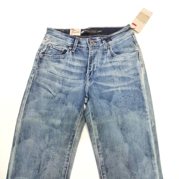 Quần jean nữ ống suông co dãn tốt xanh Levi's 4396 ( TH8047 )