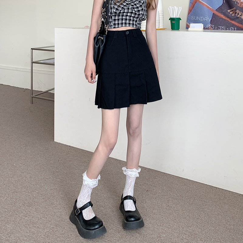 Chân Váy Chữ A Lưng Cao Nhún Bèo Phong Cách Hàn Quốc 43714 | BigBuy360 - bigbuy360.vn