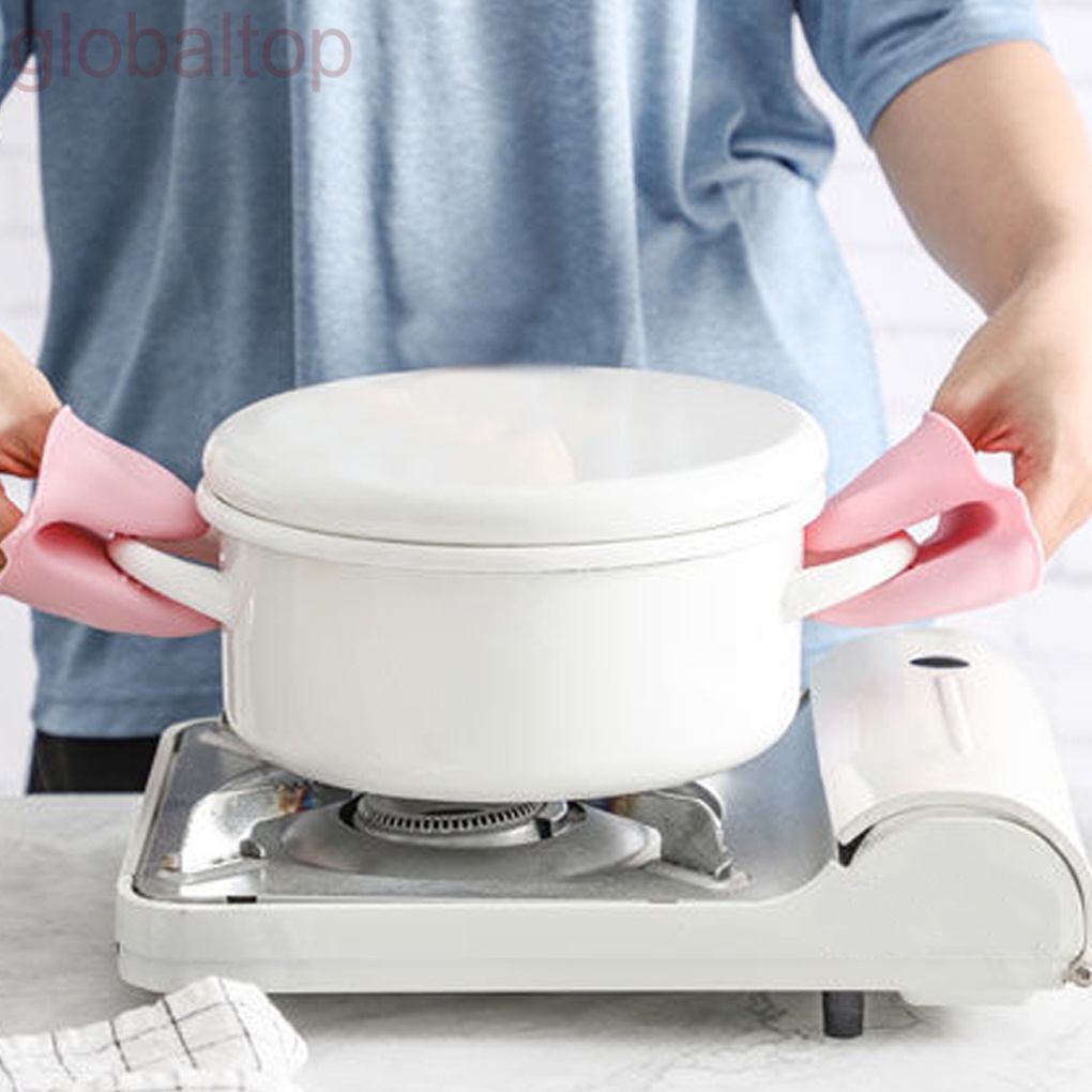 Găng tay nhấc nồi bằng silicon chịu nhiệt tốt cho lò vi sóng