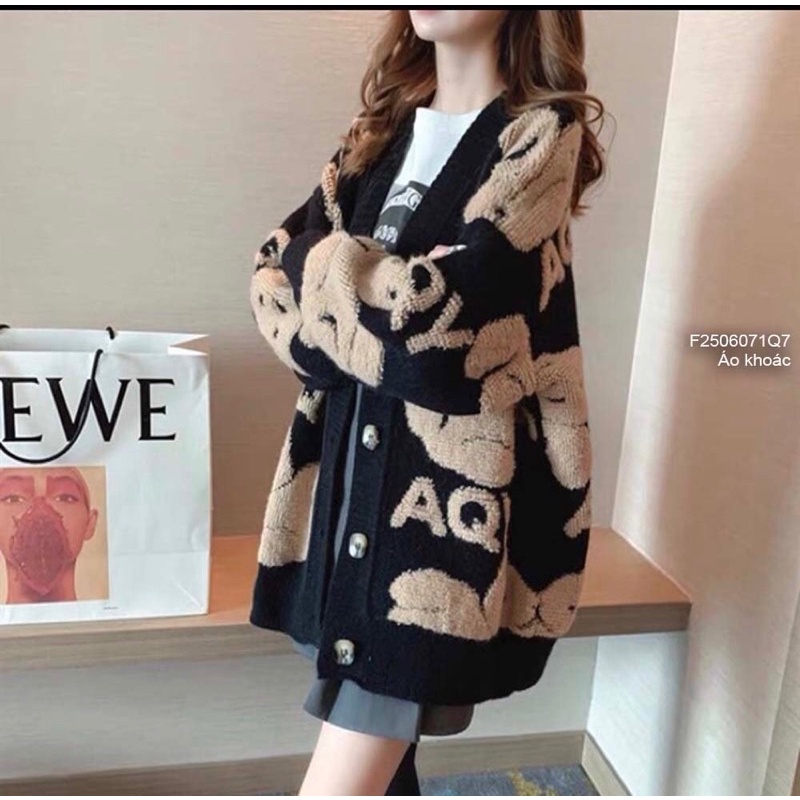 Áo Khoác Len form rộng hình kiểu lông nổi TT2506