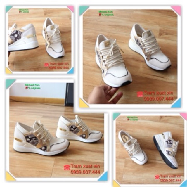 MICHAEL KORS  💯% originals hàng chính hãng Mỹ. Giày đế độn cao 7cm