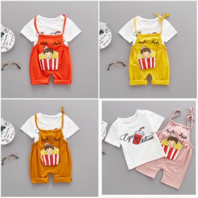Combo 5 yếm bé gái 5-20 kg