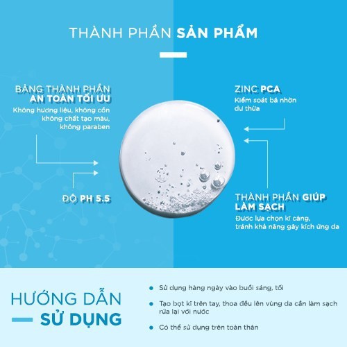 Sữa rửa mặt La Roche Posay cho da dầu mụn, da nhạy cảm Effaclar Purifying Foaming Gel